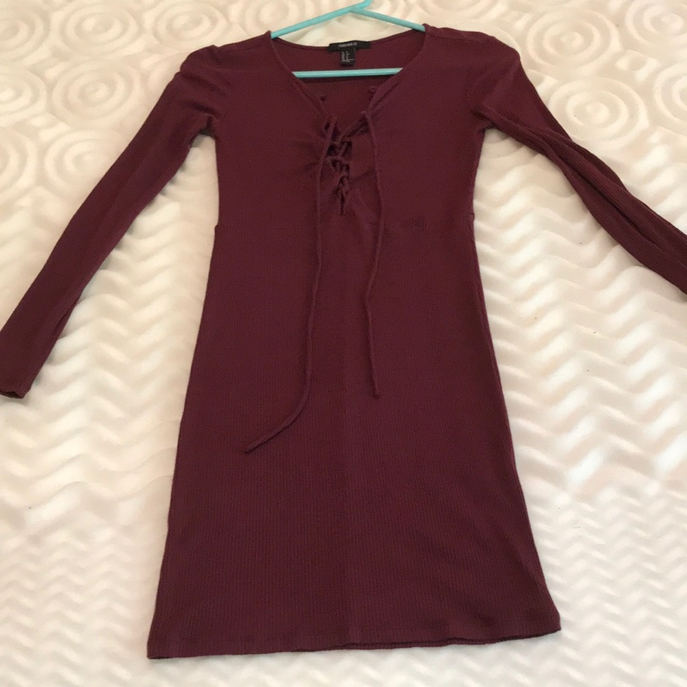 🍇fitted cute dress, lace up